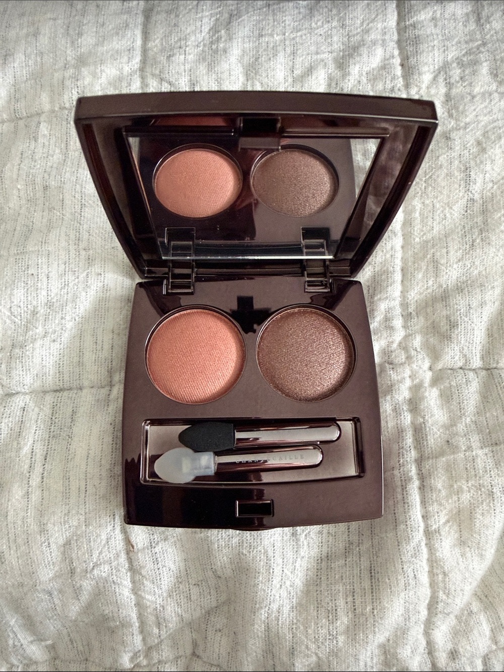 Chantecaille le chrome luxe eyeshadow duo- nwob